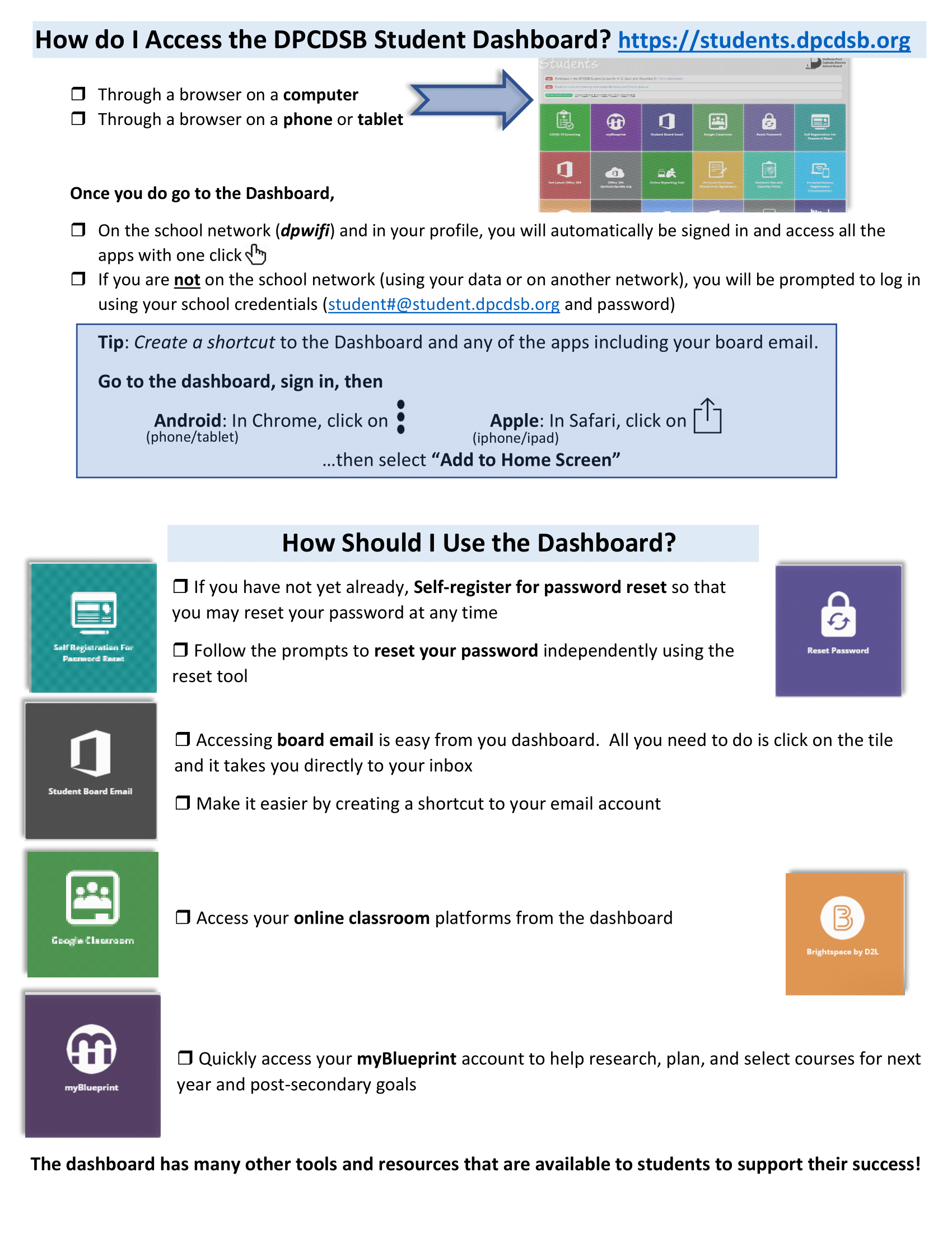 dpcdsb student dashboard