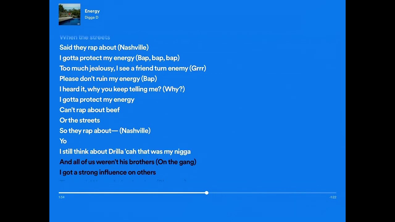 energy lyrics digga d