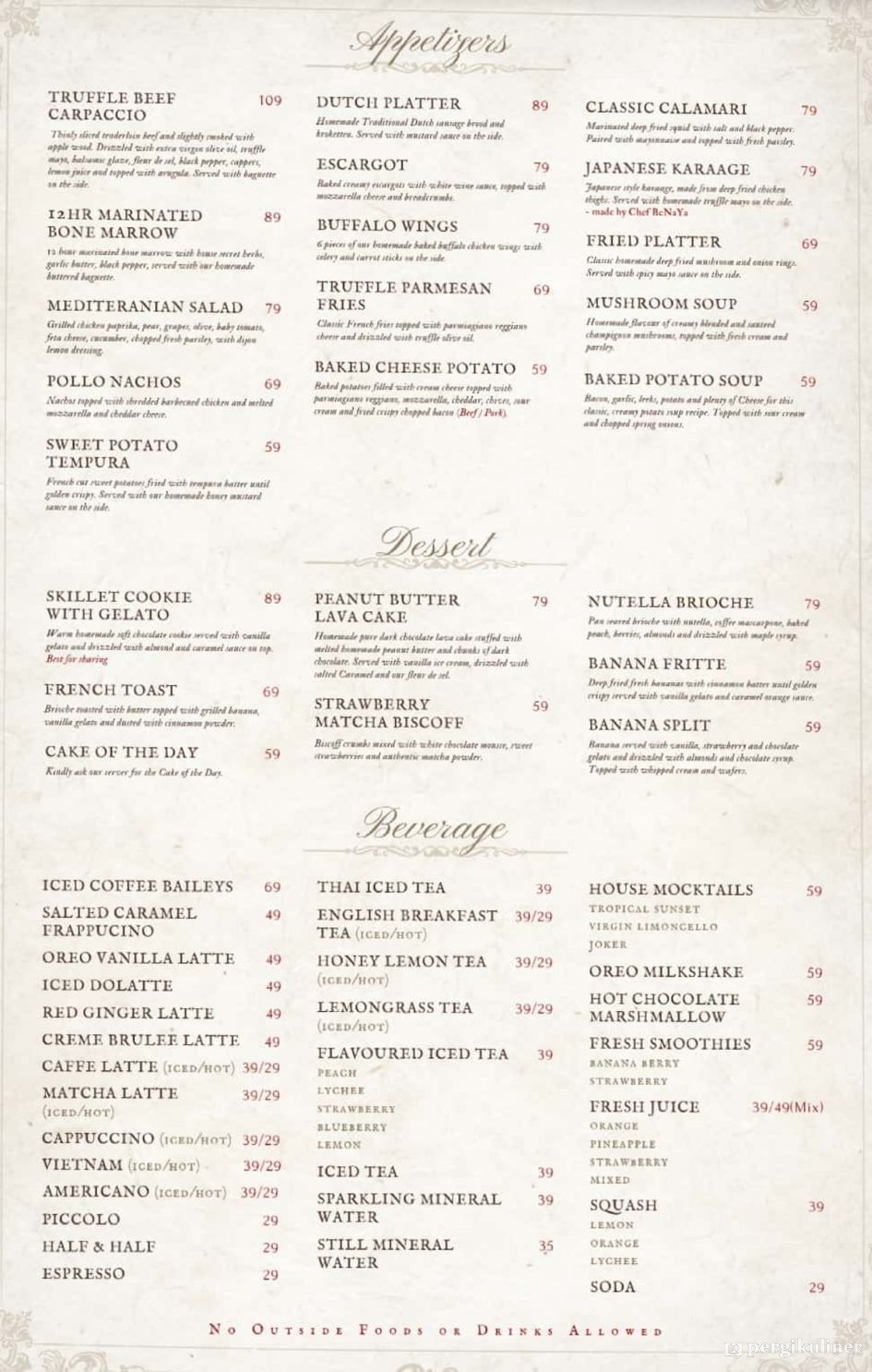 red door bistro menu