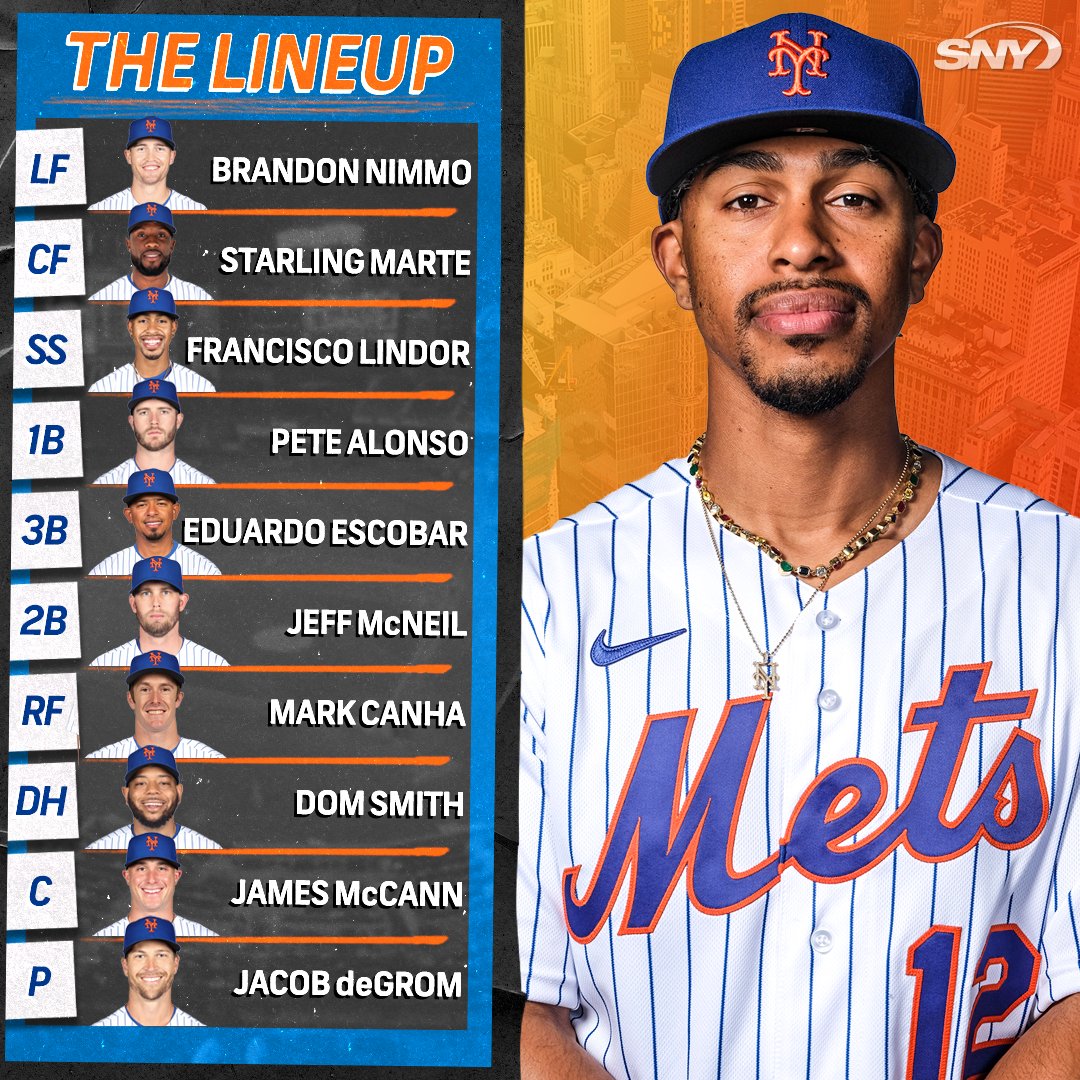 mets starting lineup today twitter