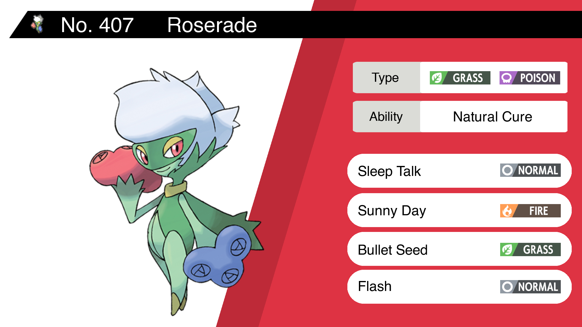 best roserade moveset