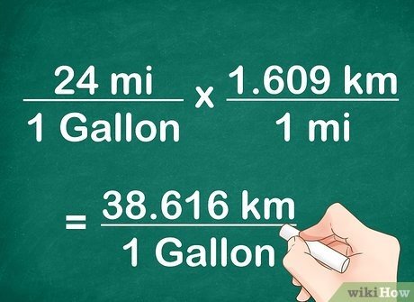 19 miles per gallon to km per liter