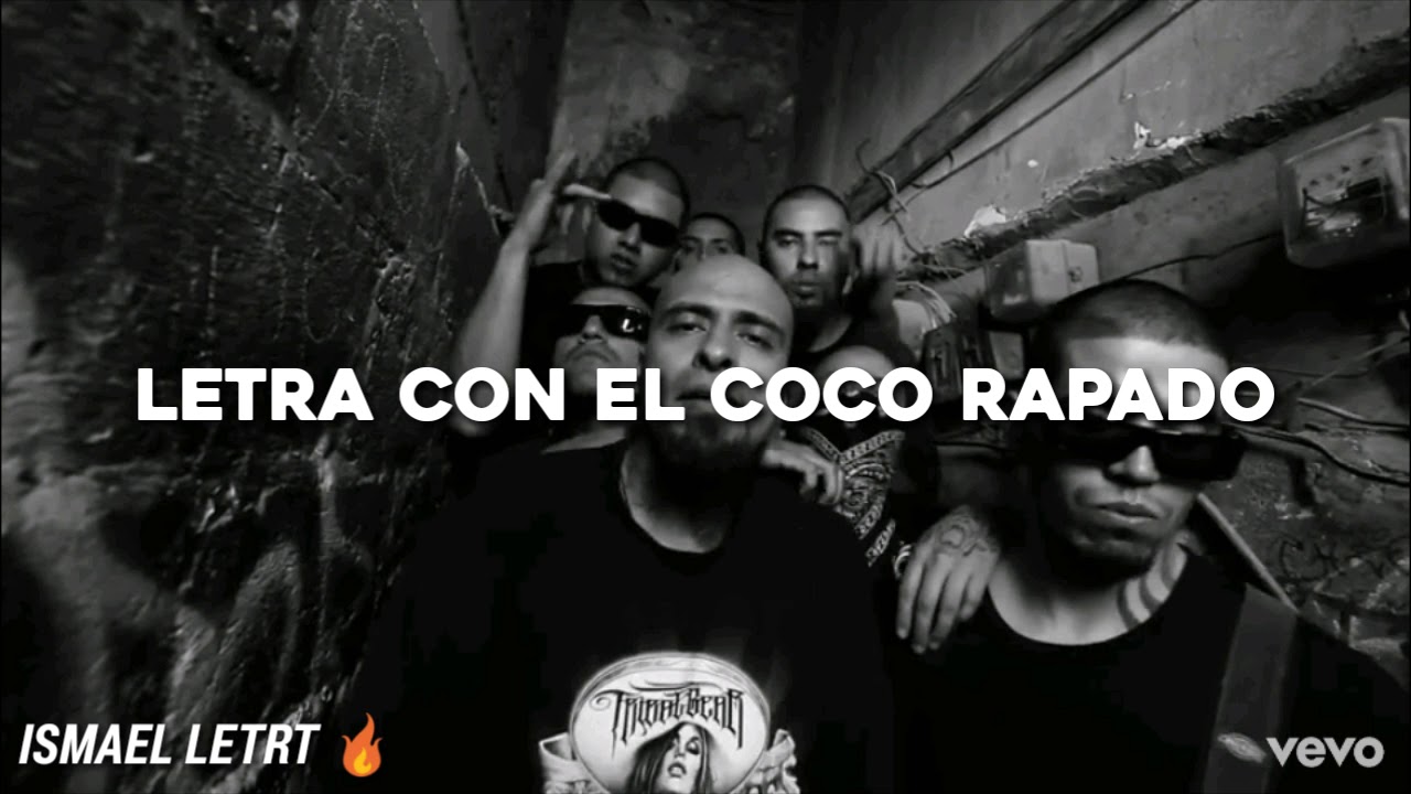 con el coco rapado letra