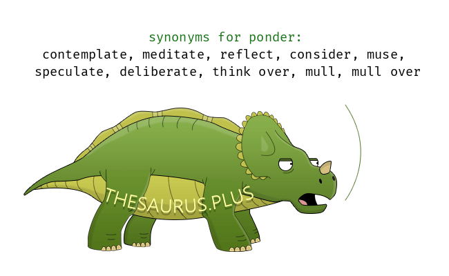 ponder synonym