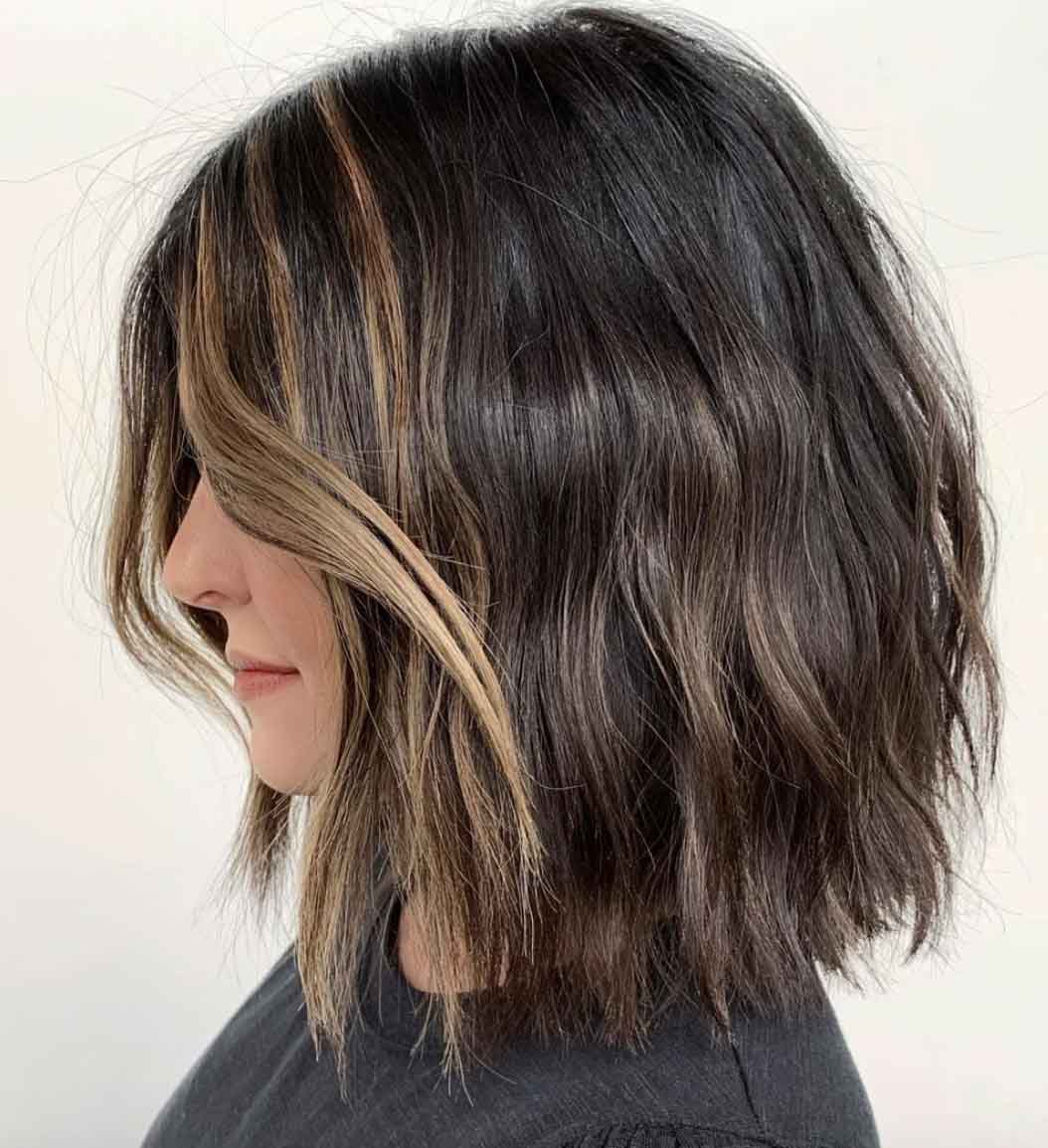 short shoulder length layered hair