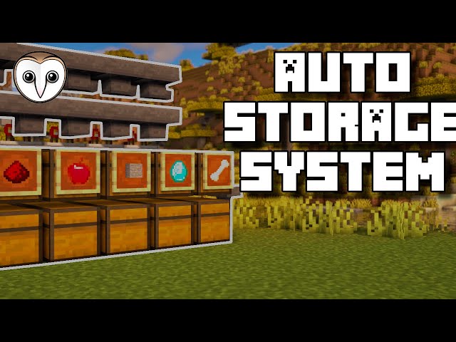 how to make an auto storage system in minecraft