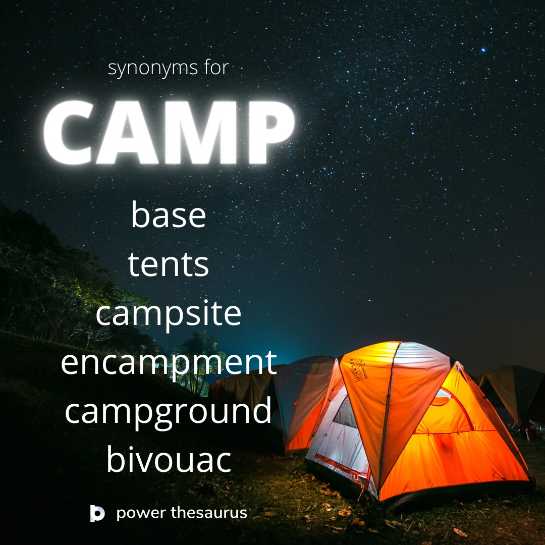 camp synonym