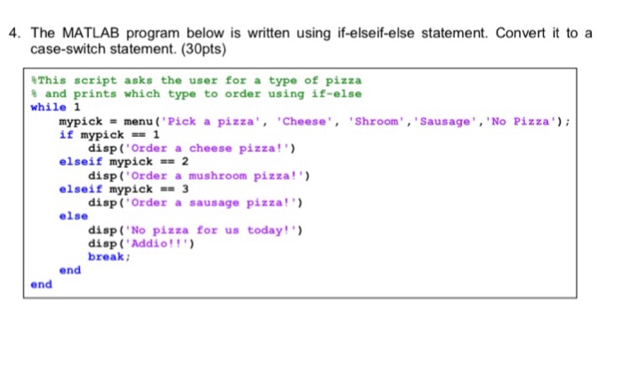 matlab elseif