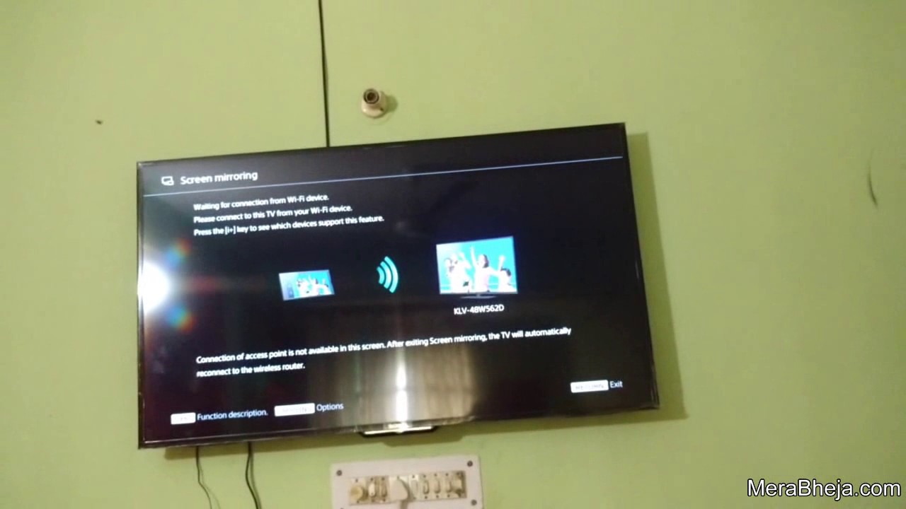 sony tv mirroring