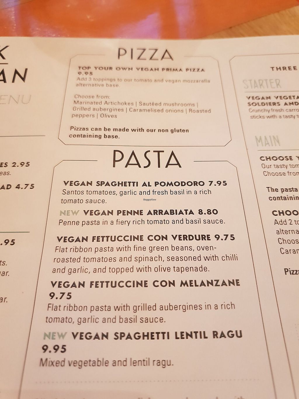 ask italian truro menu