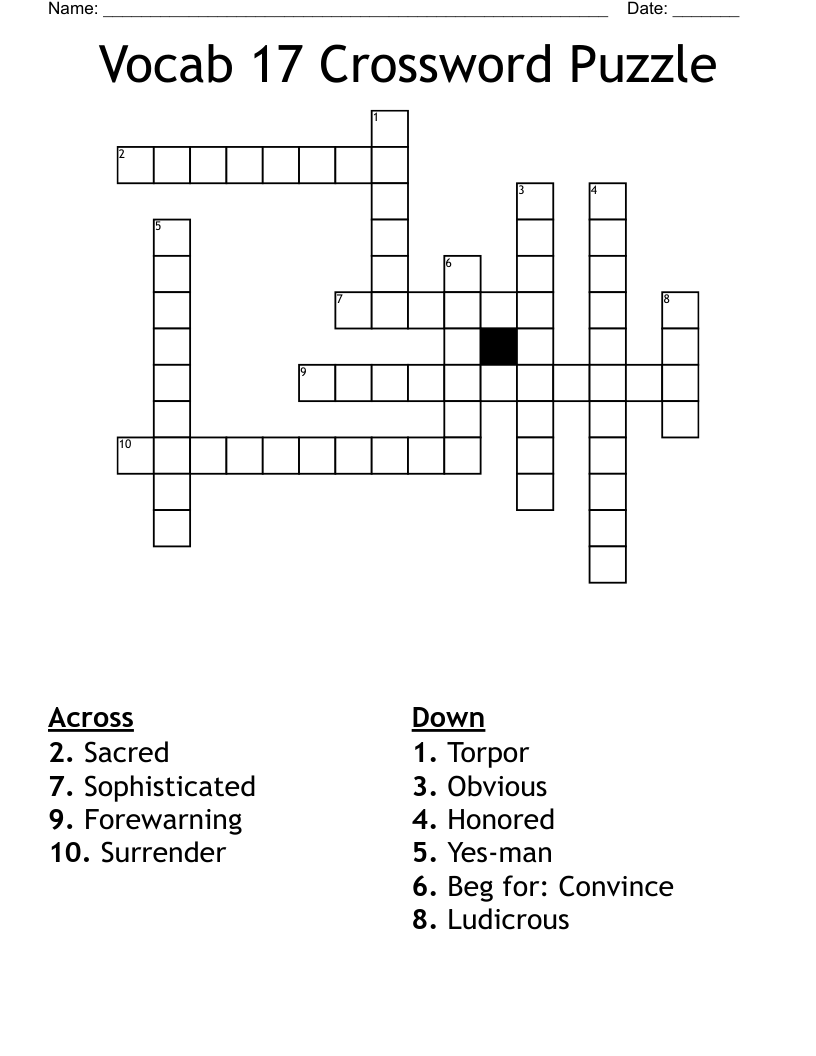 yes man crossword