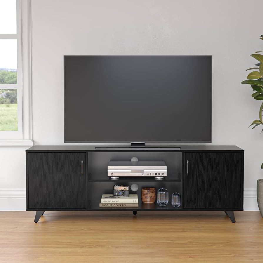 amazon black tv stand