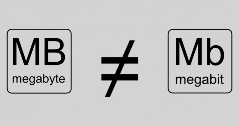 megabits to megabytes