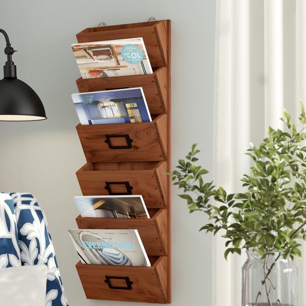 wooden wall letter holder