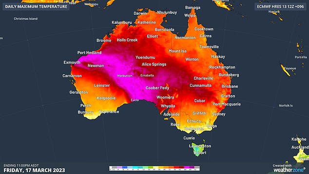 a second heatwave is forecast to hit australia this weekend.