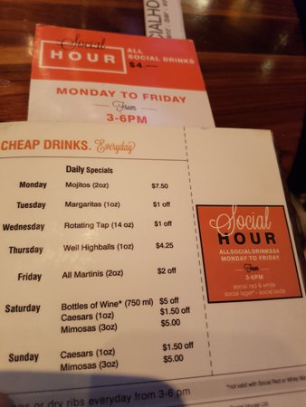 browns social house happy hour