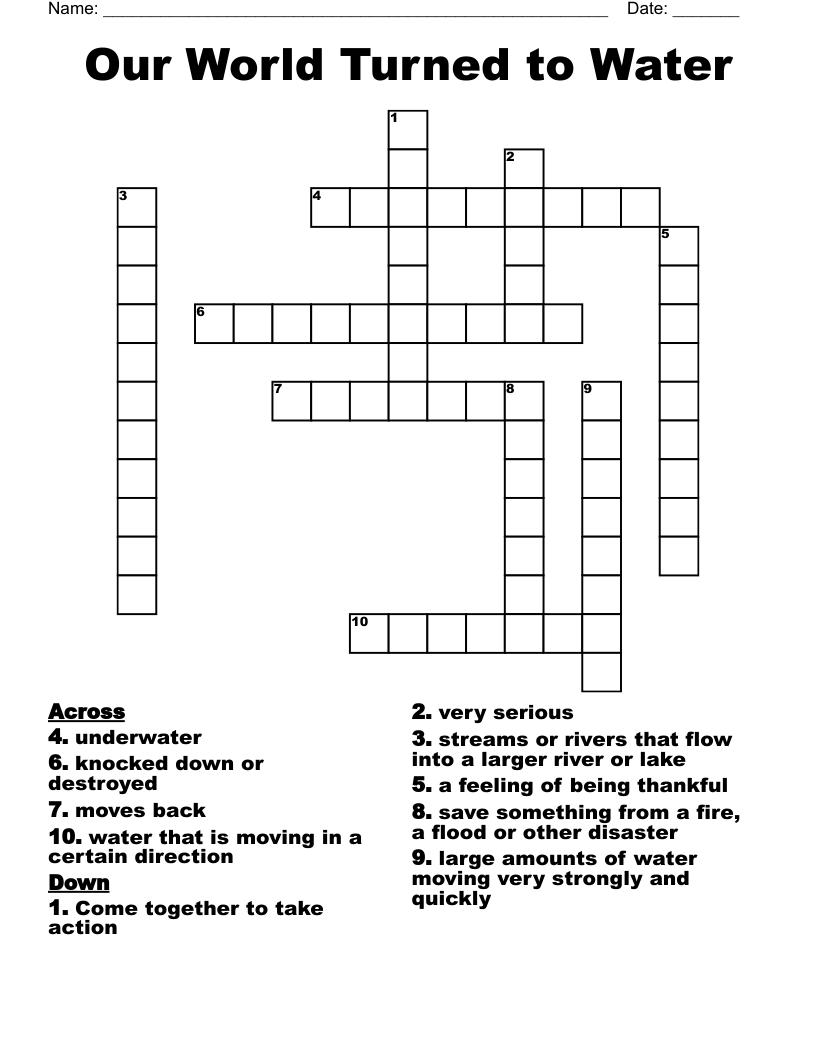 turned into crossword