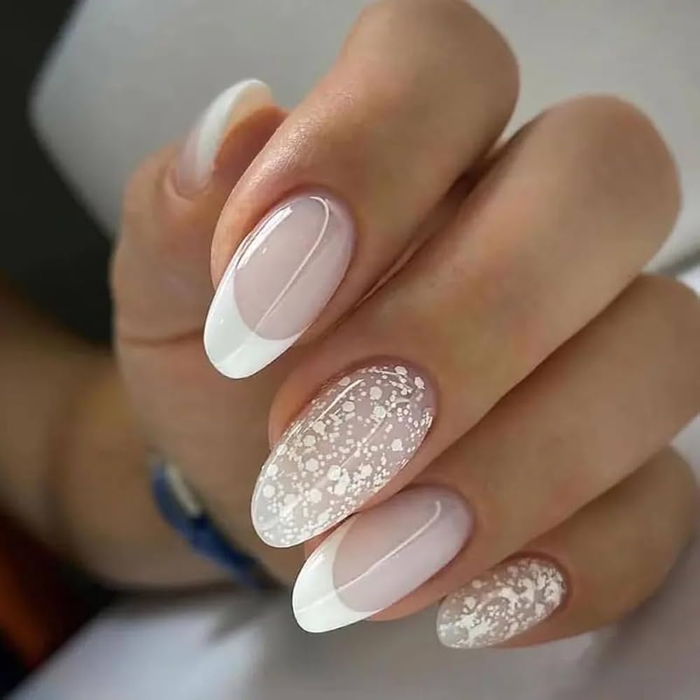 white french nails