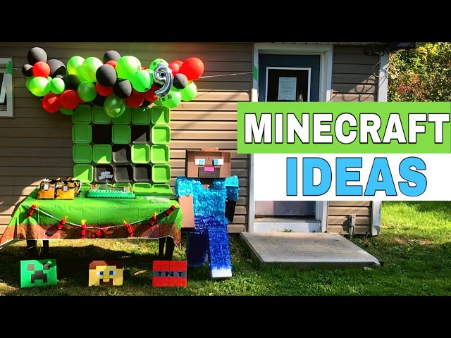 decoracion minecraft cumpleaños