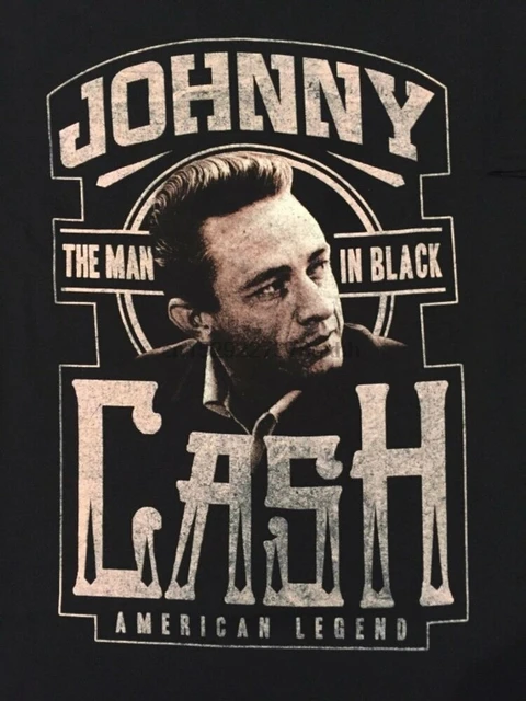 johnny cash man in black poster