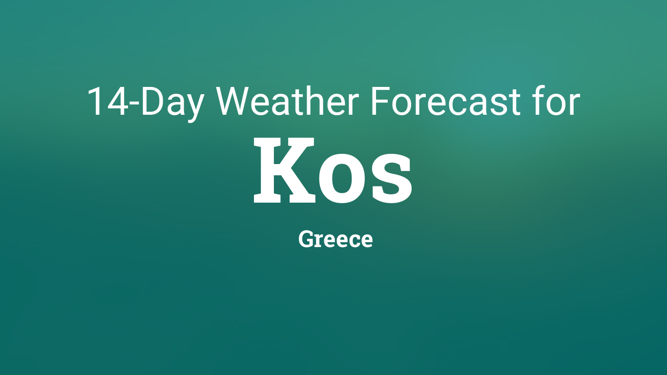 14 day weather forecast in kos