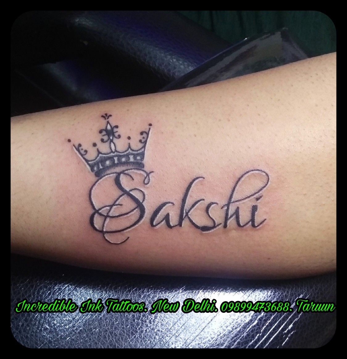 sakshi name tattoo design