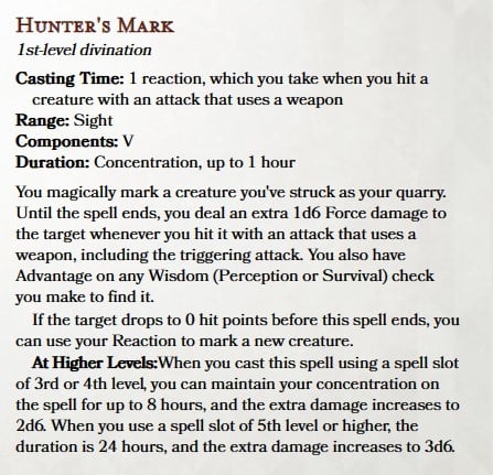 dnd hunters mark