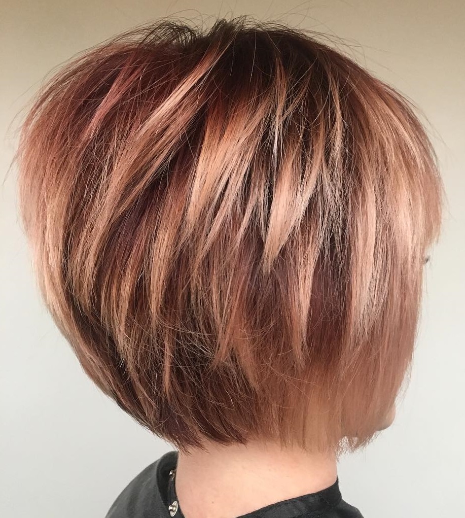 short hairstyles layered bob