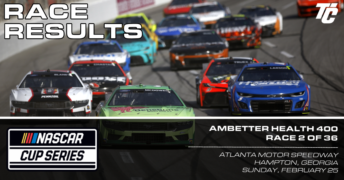 nascar results at atlanta