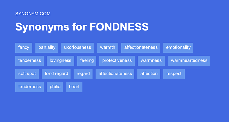 synonym fondness