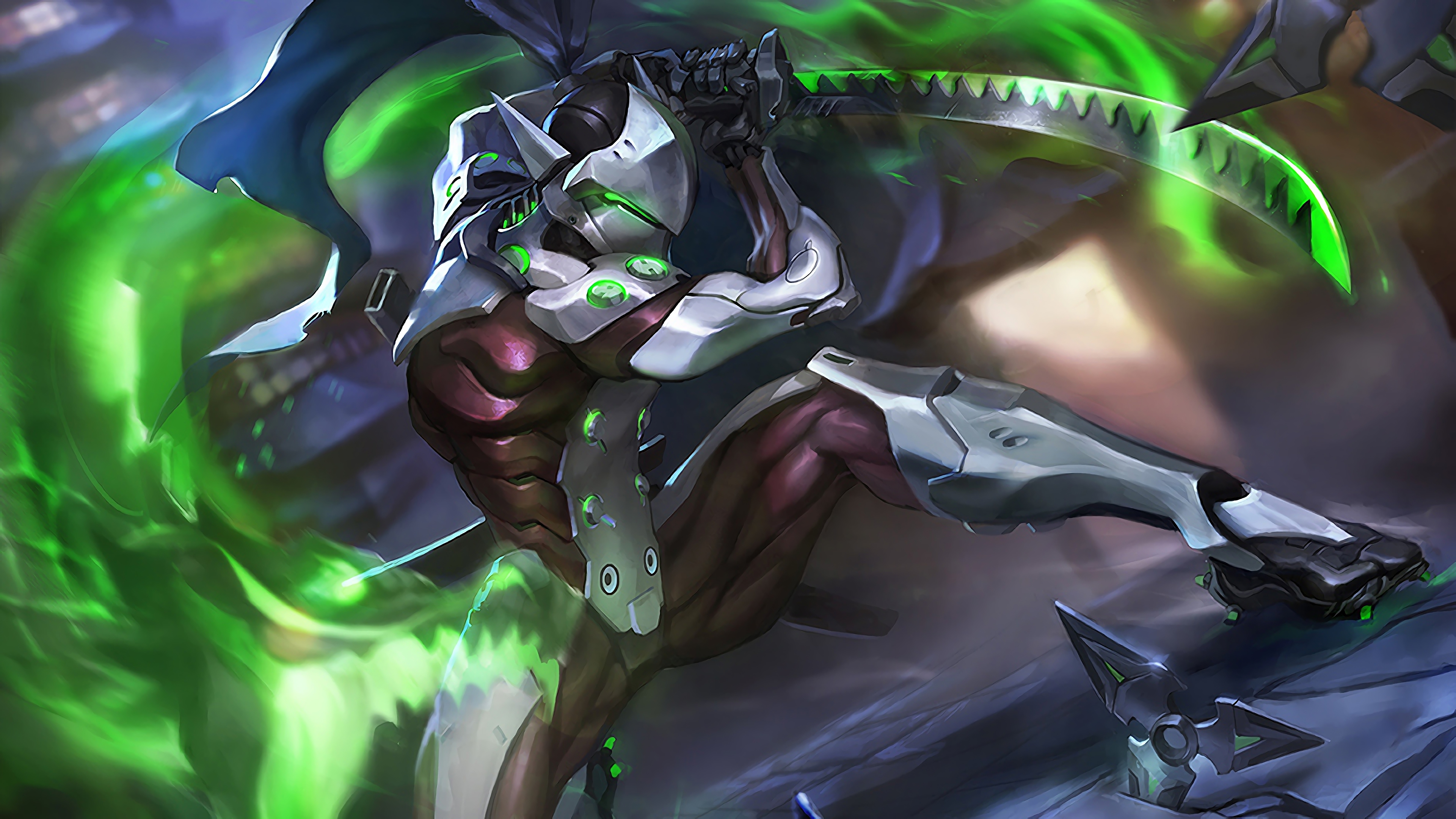 wallpaper overwatch genji