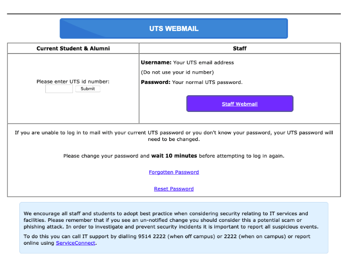 uts webmail.com