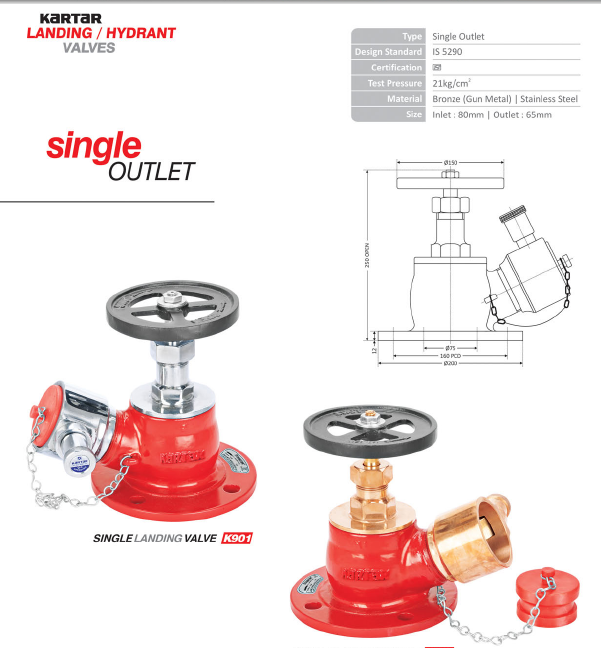 landing valve parts