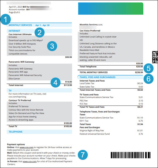 cox communications payment address