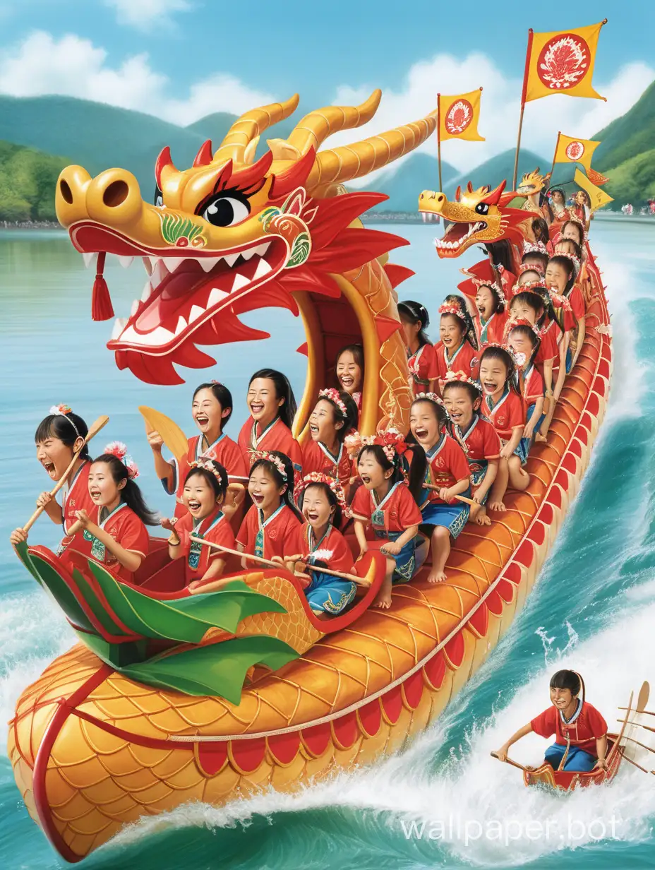 dragon boat wallpaper