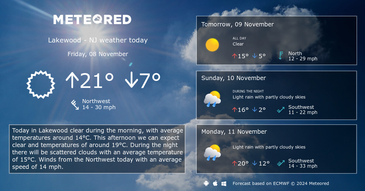 14 day forecast nj