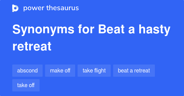 hasty thesaurus