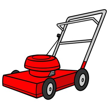 lawn mower cartoon