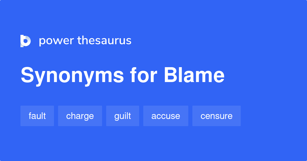 blame synonym