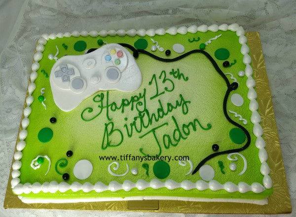 game controller birthday cake