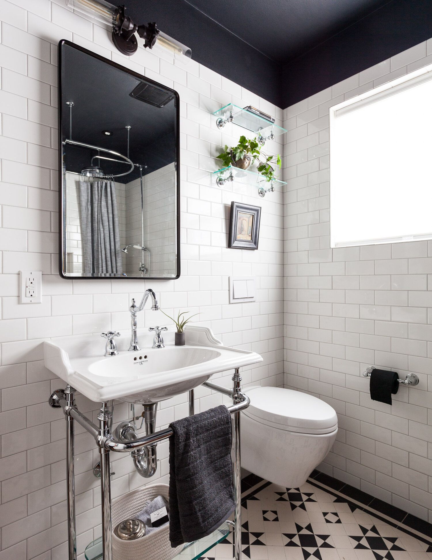 bathroom shelving over toilet