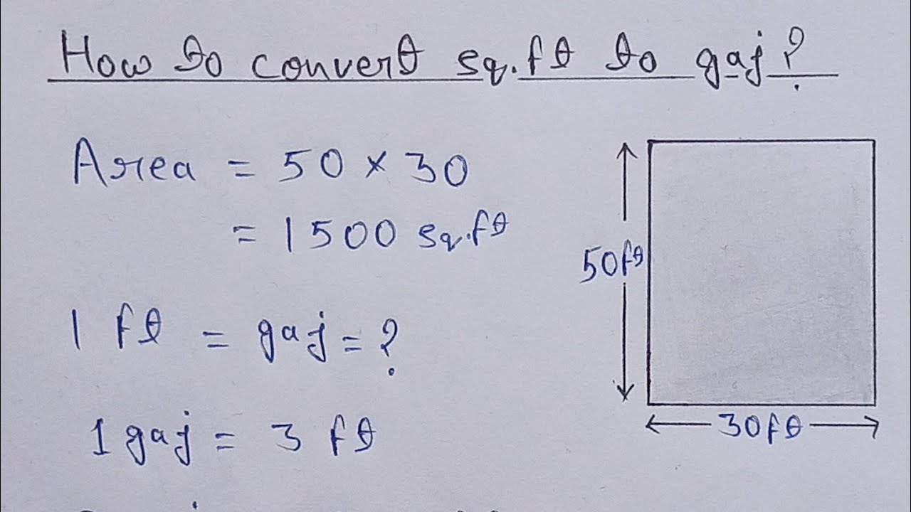 square feet into gaz