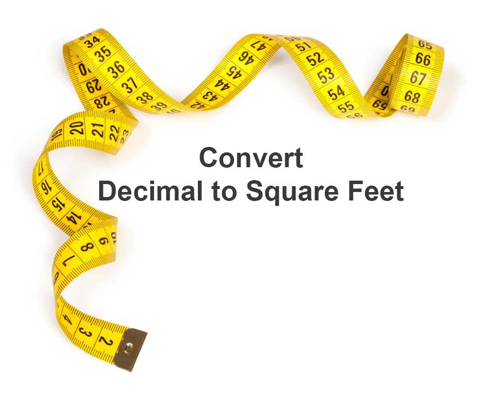 10 decimal in square feet