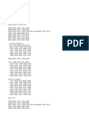 eset key serial