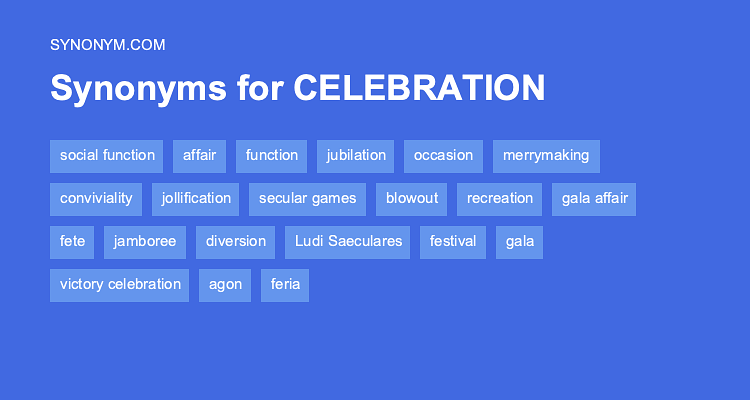 celebration synonyms in english