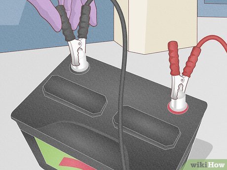 hooking up car battery charger