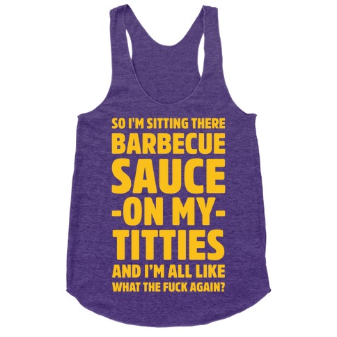 barbecue sauce on tits