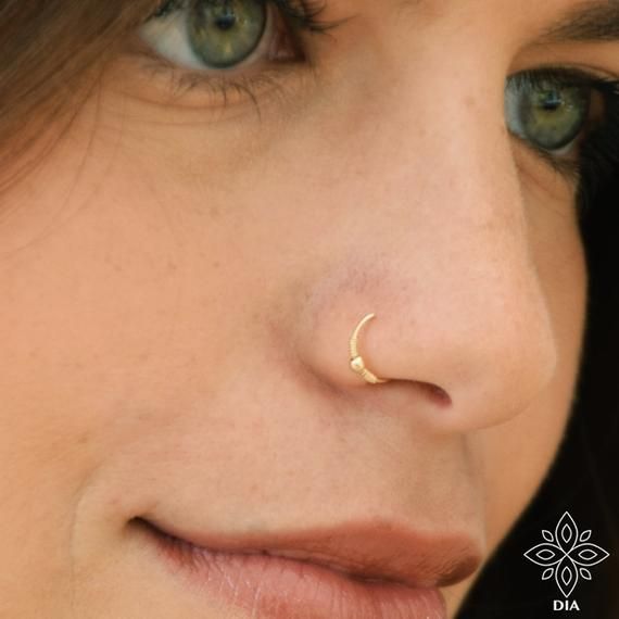 nose piercing ring gold