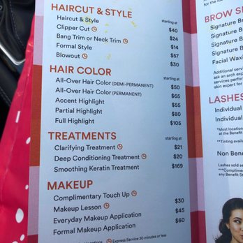 ulta hair salon prices