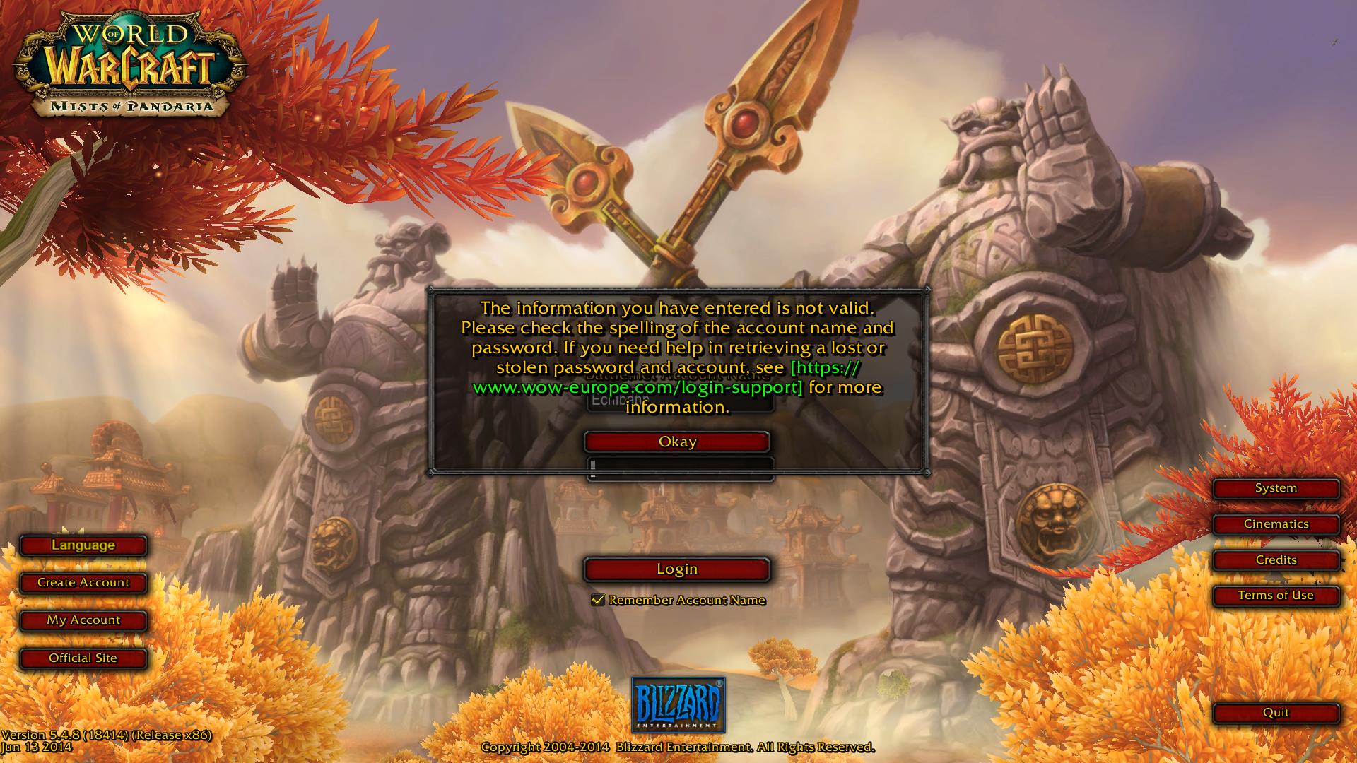 warmane login